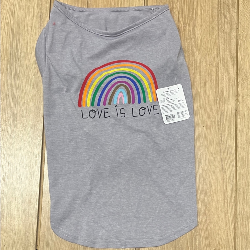 Gray Love is Love Dog Shirt